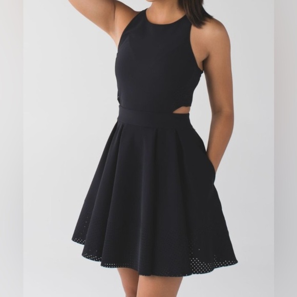 lululemon athletica Dresses & Skirts - Lululemon Black Away Dress Size Small